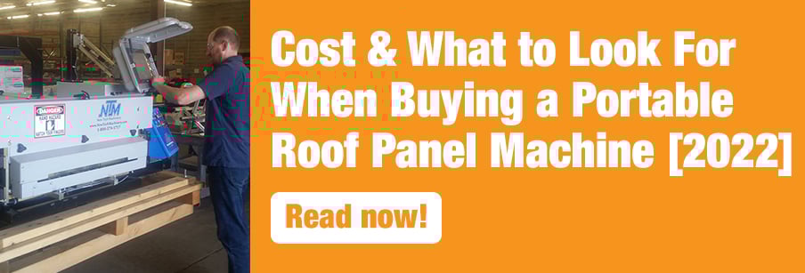 Blog 4 - Cost Portable Roof Panel Machine 2022